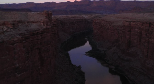 Dusk at Marble Canyon, on the Arizona-Utah border. 