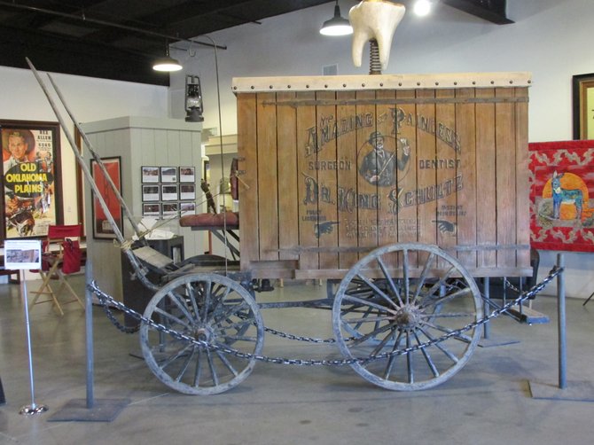 A wagon used in the filming of Django Unchained was donated by director Quinton Tarantino.   