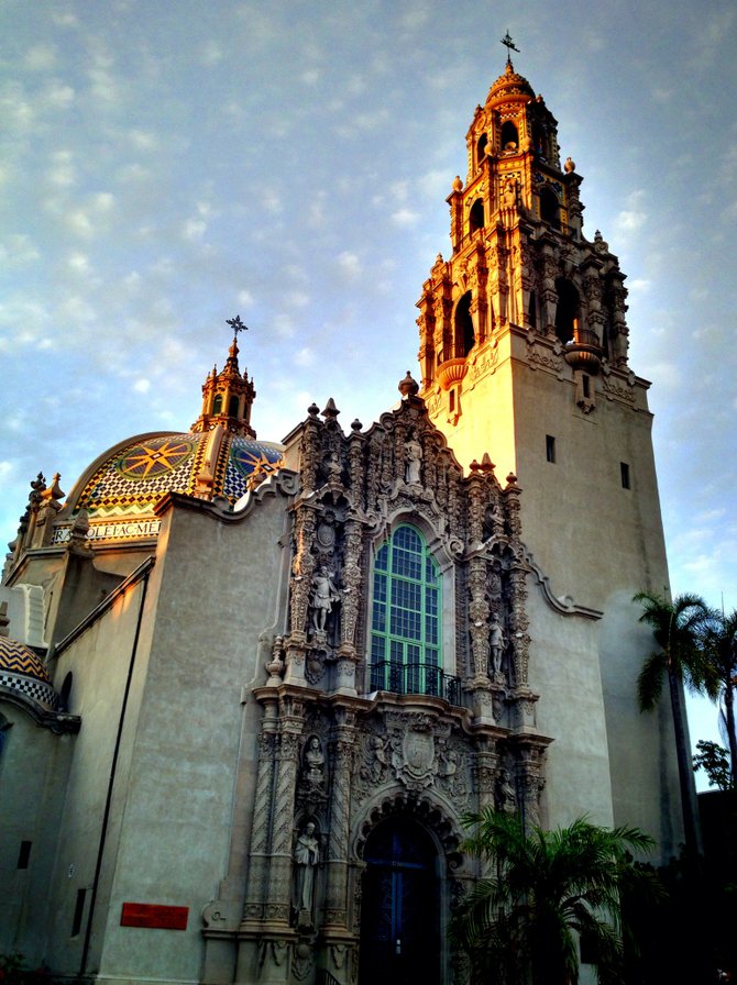 Balboa Park Bell Tower.  Holy Jeez, I didn't realize how amazing Balboa Park was until I took some pictures of it at Sunset.  