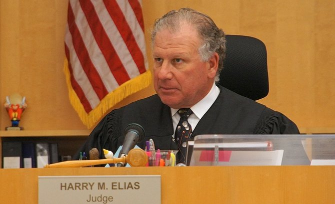 Hon. Harry Elias will pronounce sentence. Photo Eva.