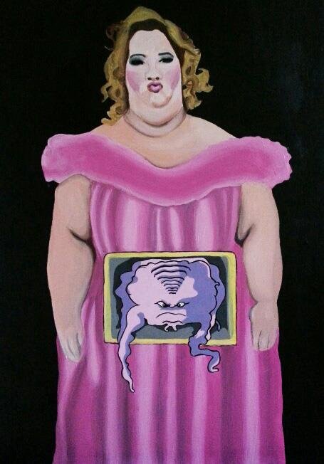 "Here Comes Honey Boo Boo Krang," combining pop cultural images into one, disturbing mashup. 