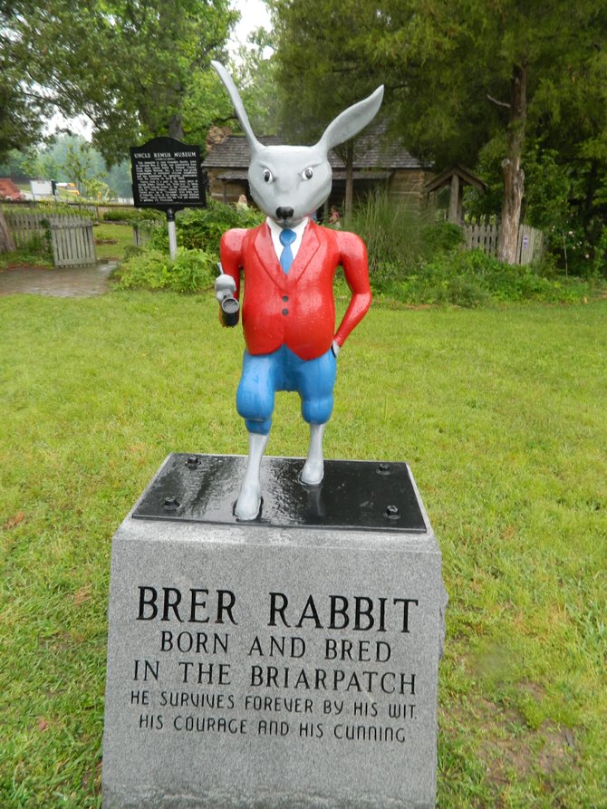 Brer Rabbit statue at the Uncle Remus Museum, Eatonton. 