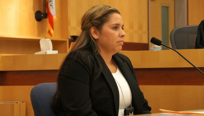 Deputy Michelle Storms gave testimony. Photo Eva.