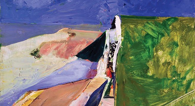 Richard Diebenkorn’s Seawall (1957), oil on canvas