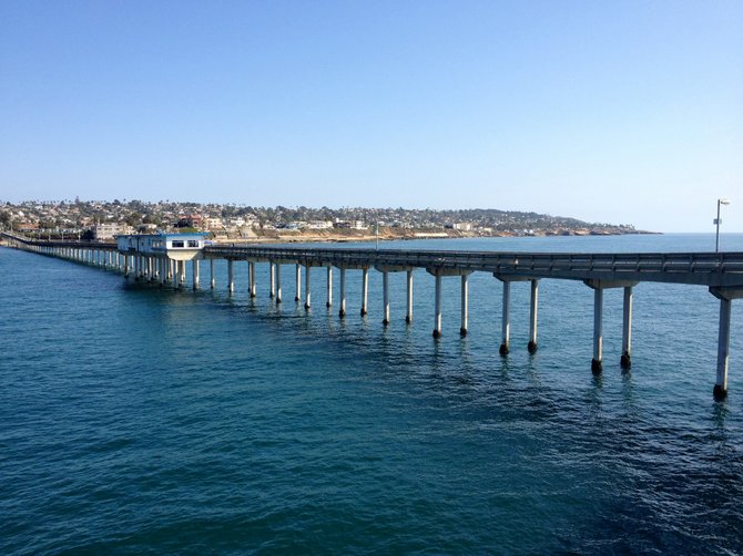 Perfectly Clear Summer Day at the Ocean Beach Fishing Pier in San Diego, California