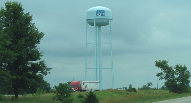 Water towers are a ubiquitous sight in just about every Midwest town. 