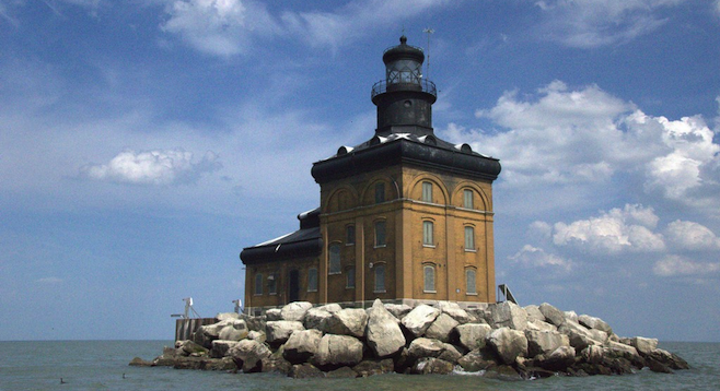 Lake Erie's Toldeo Harbor Lighthouse. 