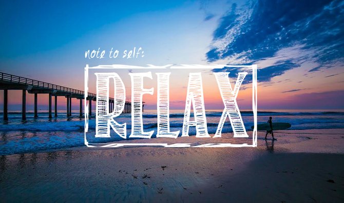 Note to self: Relax. Photography provided by Gigante Imagery