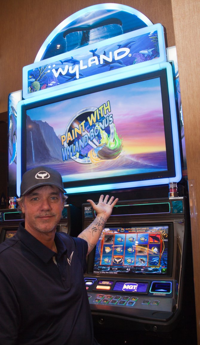 On October 18, IGT coordinated a player event with world-renown artists and conservationist, Wyland, in conjunction with the launch of Wyland® Video Slots at Valley View Casino. Hundreds of guests gathered for their chance to meet the famed artists and crowds gathered as Wyland played the slot machine.