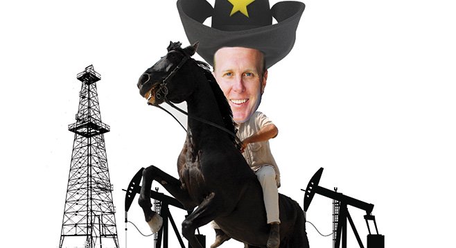Kevin Faulconer is riding high on Texas oil money.