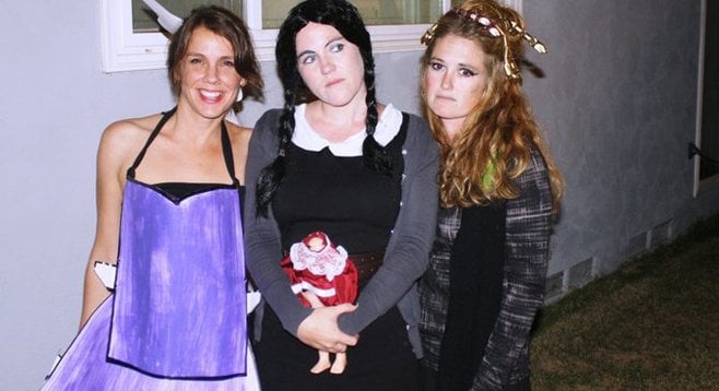 Paper doll, Wednesday Adams, and Medusa