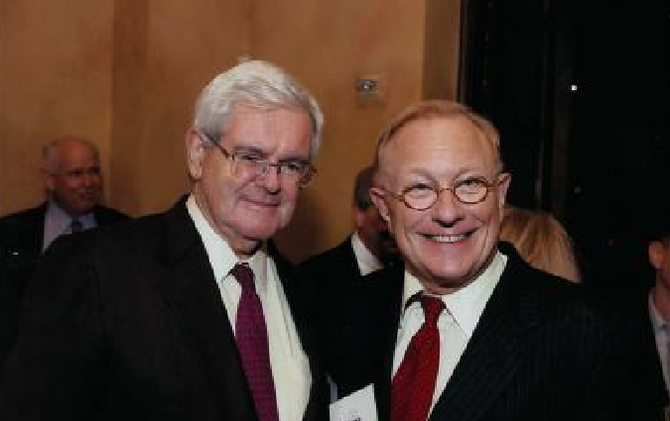 Newt Gingrich, Shawn Steel (from steelzone.org)