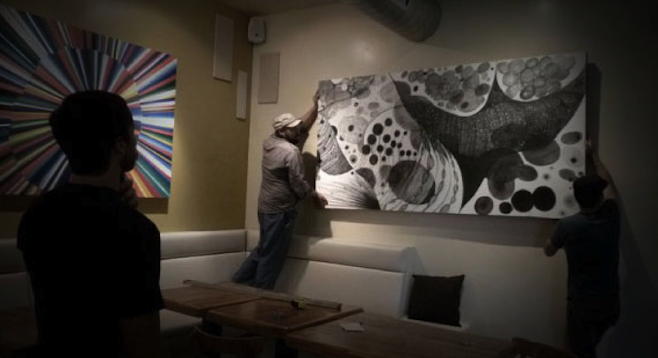 De la Torre's art, formerly hanging at Alchemy in South Park.