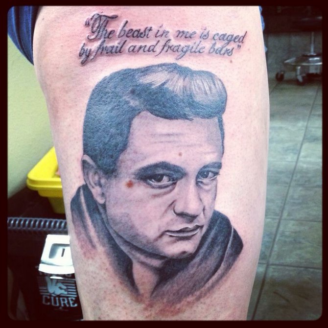 "the beast in me is caged by frail and fragile bars" - Johnny Cash