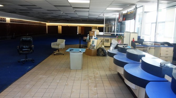 What remains of Blockbuster's North Park location. (Photo credit: David Batterson)