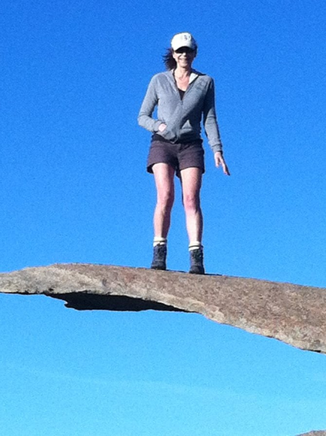 A top of Potato Chip Rock