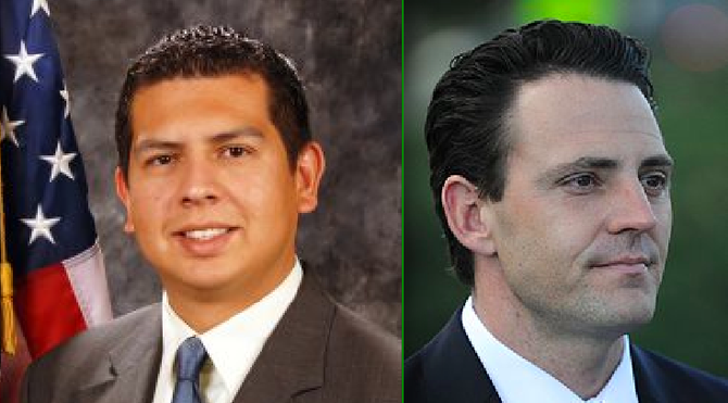 Mayoral candidates David Alvarez and Nathan Fletcher