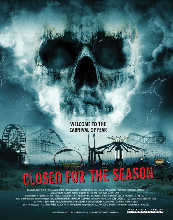 Closed For The Season  (2010)  - a cheap horror film... which means Blockbuster had seven of these on their shelves.