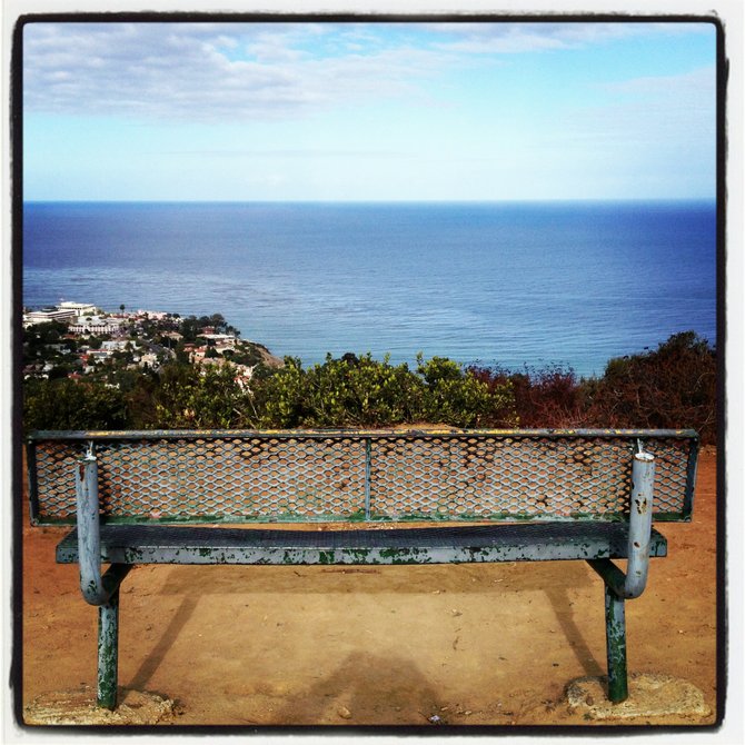 Ugliest bench with the best view.