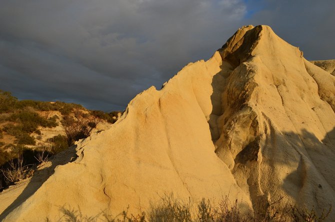 Sculptural example of Torrey Sandstone, just south of San Dieguito Lagoon, Del Mar, California.  