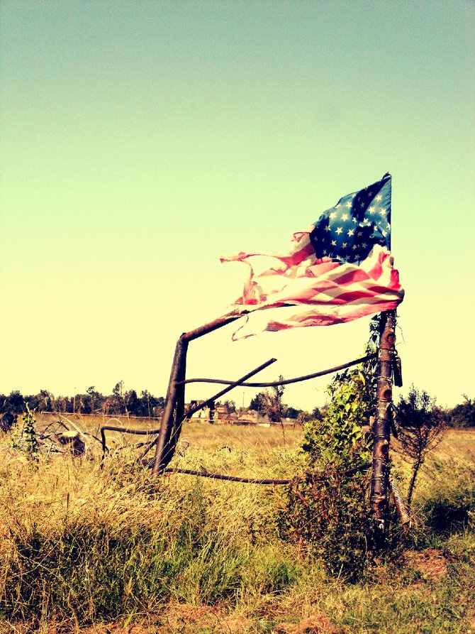 Our Flag Still Stands - Moore, Oklahoma 6 months after devastating tornadoes.