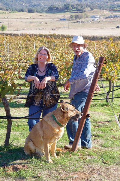 “We approach things from a farming standpoint,” says Beth Edwards (with husband Victor) of Edwards Vineyard 
& Cellars.