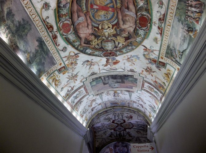 Ceiling in the Vatican Museum 