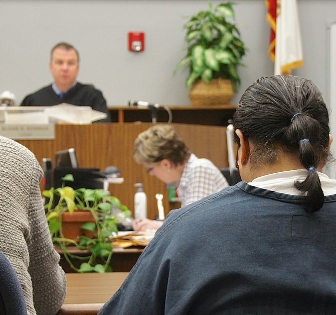 Judge Bowman sentenced Hood. Photo Eva