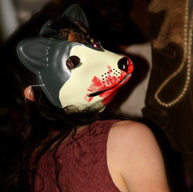 Bloody wolf mask