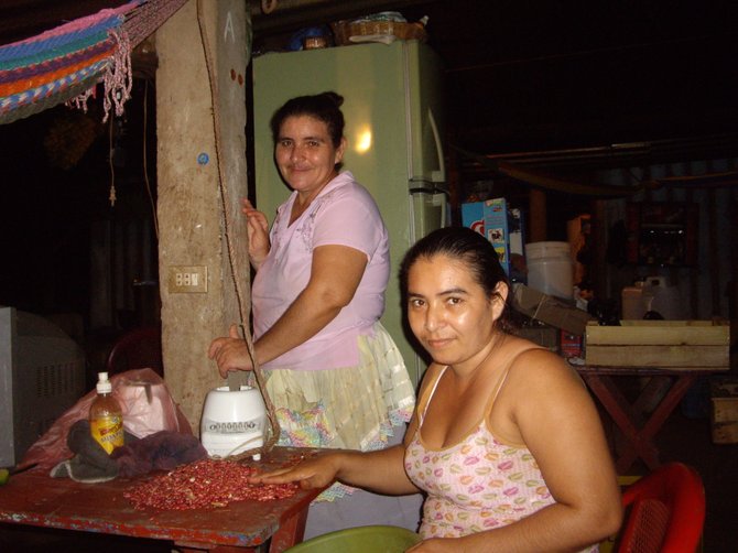 Our gracious restaurant hosts at Playa El Espino, El Salvador