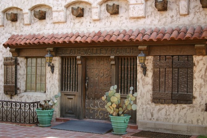 Entrance to Death Valley Ranch (aka Scotty's Castle). 