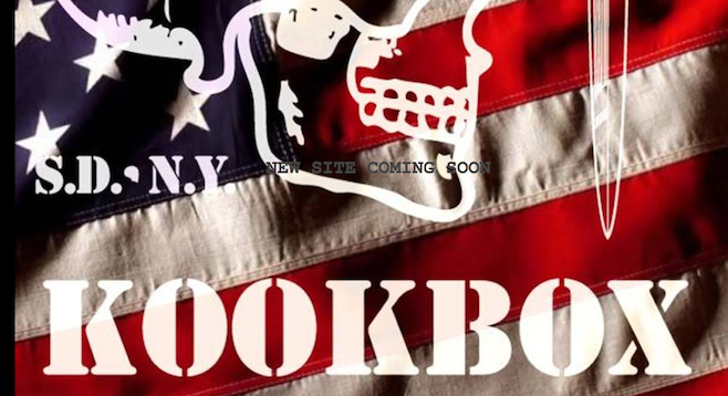 Kookbox's inactive website