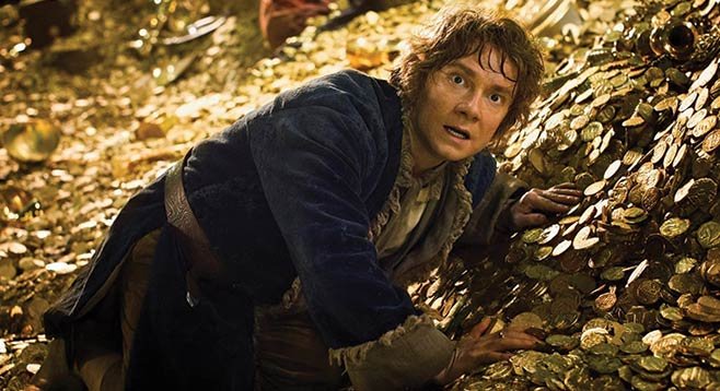 The Hobbit: Desolation of Smaug, starring Martin Freeman as Bilbo Baggins and your money as Smaug’s hoard.
