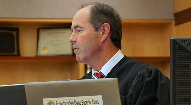 Hon. Judge Timothy Casserly set trial date on April Fool's Day, April 1, 2014. Photo Eva.