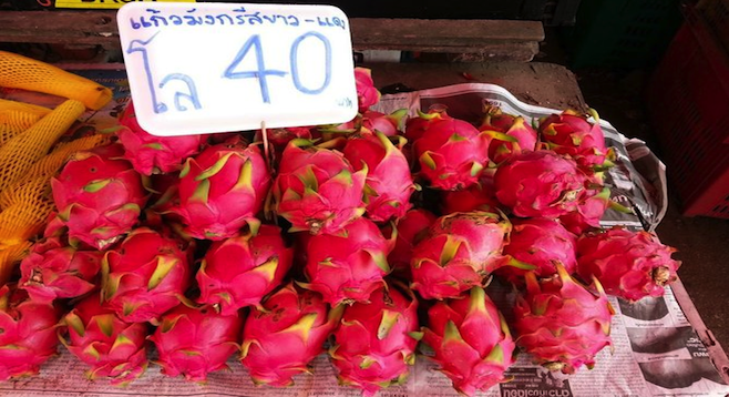 Dragonfruit goodness in a Bangkok street market. (See tip #7.)