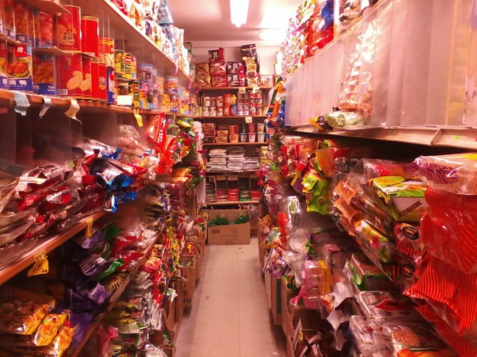in San Fran somewhere in china town. so much candy!!
