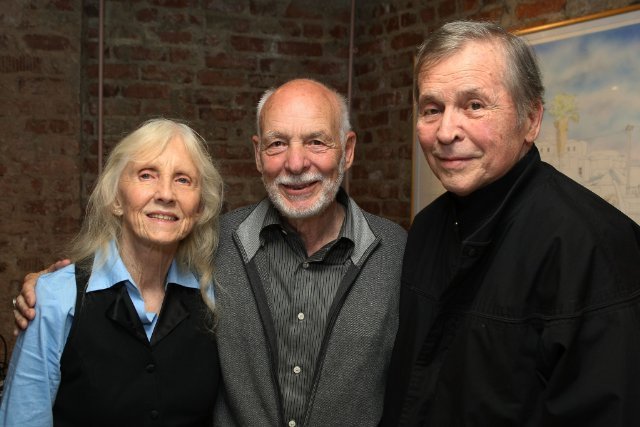 Delores Taylor and Victor Izay, who appeared in three "Billy Jack" pictures, and Tom Laughlin in 2009.