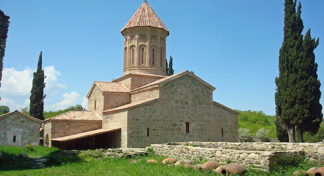Ikalto, a sixth-century monastery in the country of Georgia. 