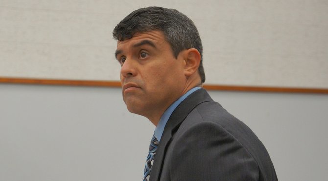 Prosecutor Patrick Espinoza has not said if he is pursuing the death penalty.  Photo by Eva