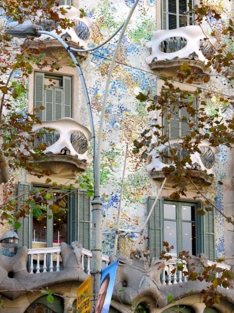 Casa Battló de Gaudi.
Barcelona, Spain