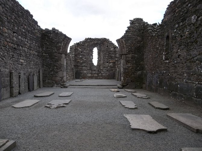 Ruins of Glendalough Cathedral. 