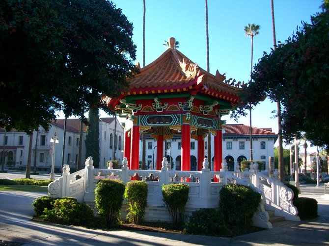 Chinese Memorial Pavilion in Riverside, CA.
