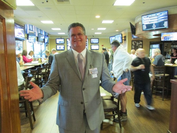 Ocean's Eleven Casino's GM Stephen Gallagher welcomes horse race fans to their new off track betting lounge.