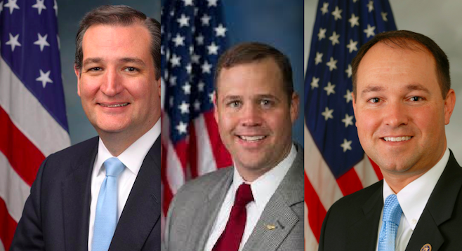 Ted Cruz, James Bridenstine, Marlin Stutzman