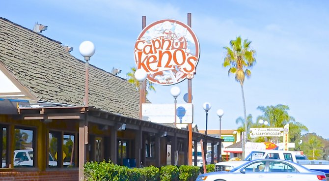 Cap'n Keno's is on Hwy 101 in Encinitas. Photo by Weatherston