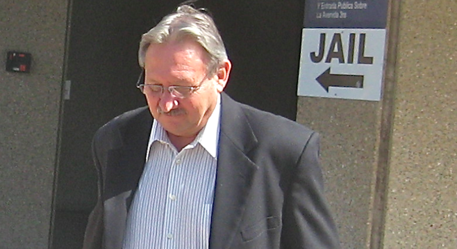 John Wilson leaving South Bay courthouse April 12, 2013