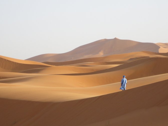 View of Morocco's Sahara taken from my camel, Aziz.