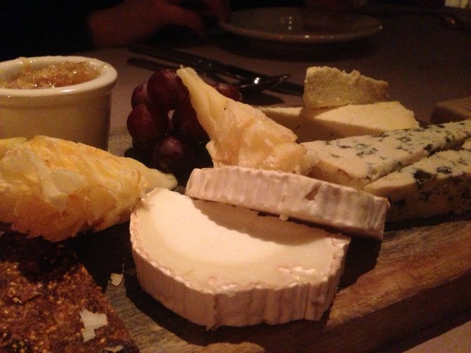 Fantastic cheese board