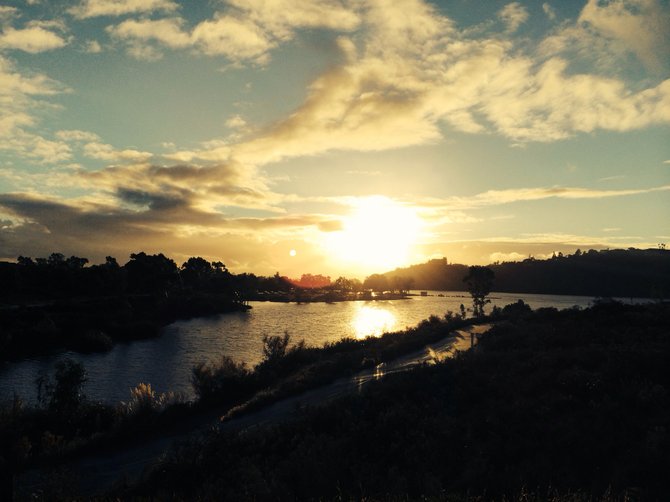 Another beautiful San Diego sunset in January. Taken at Lake Murray in La Mesa. 