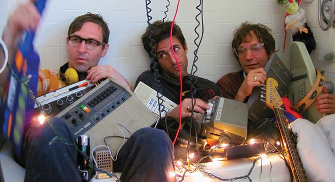 Electro-pop trio Crooks on Tape steal into Soda Bar Thursday night.
